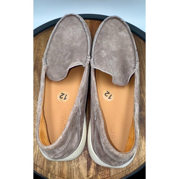 OLUKAI Ka\'a Loafer Men\'s 12 Gray Suede Leather Slip On Shoes Casual New (Other) main image 8